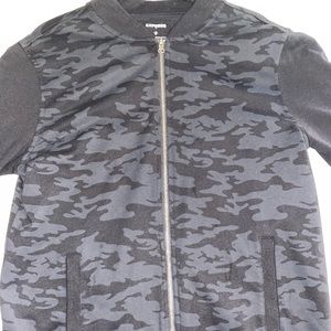 Men’s Express, zip front, camo cardigan sweatshirt